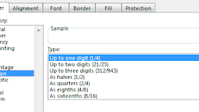 3 Cara Menampilkan Format Angka Pecahan Dalam Excel